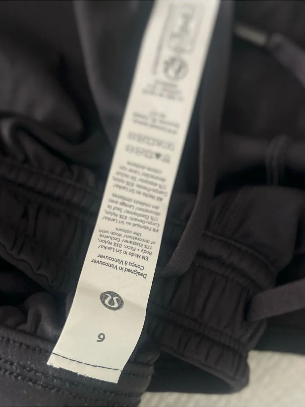 lululemon athletica Black High Waisted Shorts